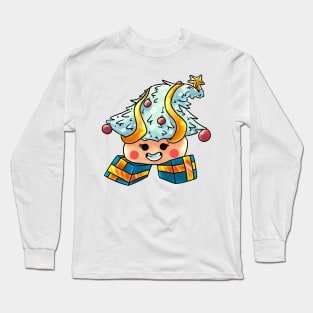 X-Mas Tree Christmas Gem Biscuit Long Sleeve T-Shirt